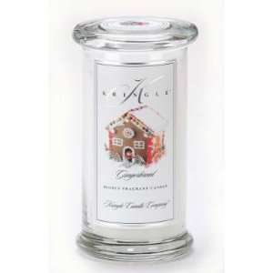 Kringle Candle Company Large Classic Apothecary Jar   Gingerbread 