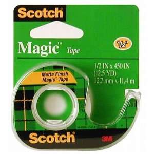  3M Scotch Magic Tape .5 X 450 (12 Pack)