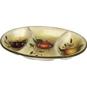 Davco Tuscany fruit design large oval plate  Kitchen 