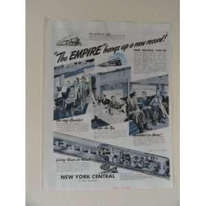  New York Central System. 40s full page print ad. (new 