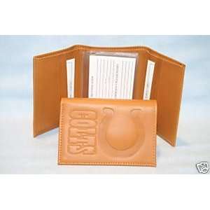  INDIANAPOLIS COLTS Leather TriFold Wallet NEW ns bb 