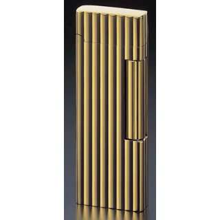  Corona Roller Gold Tone With Lines Cigarette Lighter 