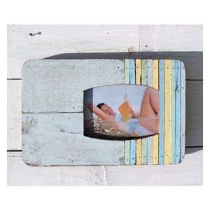  Recycled Wood Barrel Center Picture Frame