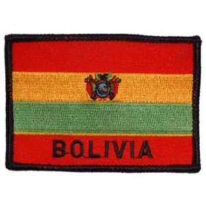  Bolivia Flag Patch 2 1/2 x 3 1/2 Patio, Lawn & Garden