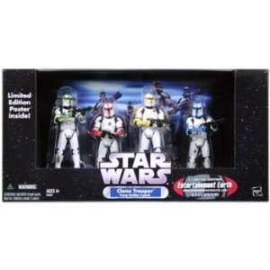  Star Wars Clone Trooper Army Builder 4 pack Colored with 
