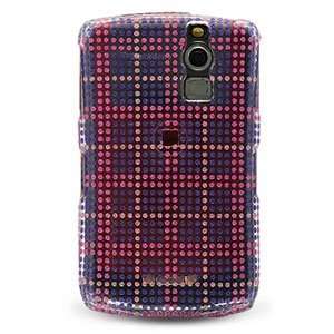 Plastic Diamond Glitter Case (Hot Pink Checkers) for Blackberry 8320 