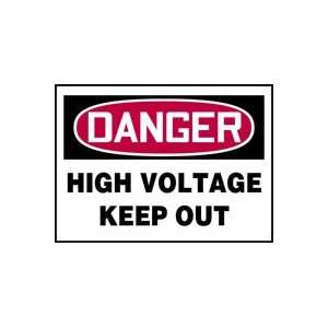  DANGER Labels HIGH VOLTAGE KEEP OUT Adhesive Vinyl   5 