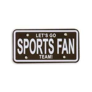 Karen Foster Self Adhesive License Plate 1.75X.75 Sports Fan KF01713 