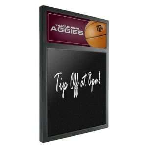  NCAA Texas A and M Aggies Team Chalkboard with Basketball 