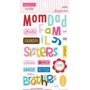   Sophisticates Chipboard Icons, Family Words Arts, Crafts & Sewing