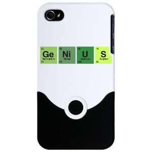  iPhone 4 or 4S Slider Case White Genius Periodic Table of 