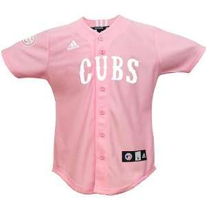 Chicago Cubs Youth Pink Jersey by adidas Sports 