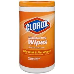  Clorox Disinfecting Wipes Orange 75 ct (Pack of 5) Health 