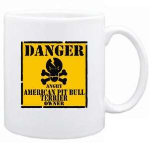    Angry American Pit Bull Terrier Owner  Mug Dog