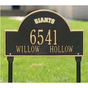  San Francisco Giants Black and Gold Personalized Address 