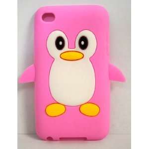  Light Pink Penguin Design Soft Silicone Case for Apple 