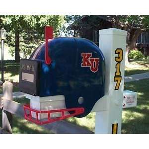  Kansas Jayhawks Helmet Mailbox
