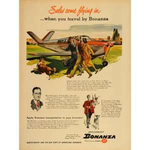   Bonanza Model 35 Private Airplane   Original Print Ad