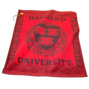  Harvard Crimson Jacquard Woven Golf Towel Sports 