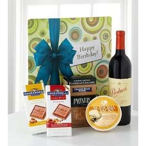 Birthday Cheers Gourmet Wine Gift Grocery & Gourmet Food