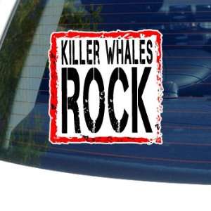 Killer Whales Rock   Window Bumper Laptop Sticker