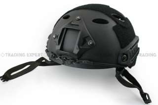 Tactical Airsoft BASE JUMP Helmet Carbon Shell Fast Black 01859  