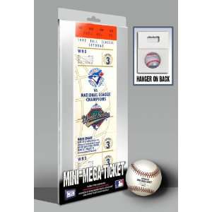  1992 World Series Mini Mega Ticket   Toronto Blue Jays 