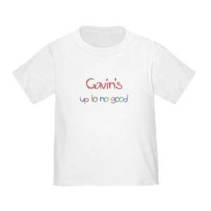    Personalized Gavin Is Up To No Good Infant Toddler Shirt Baby