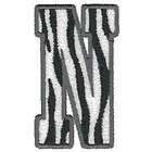 zebra print letter embroidere d iron on patch $