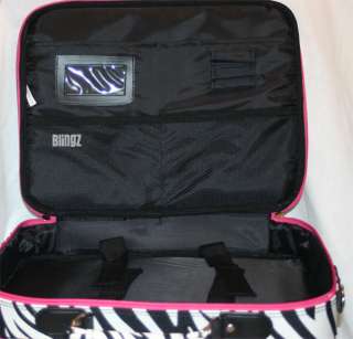 16.5 Pink Black White Zebra Print Laptop Bag Case Computer _NEW 