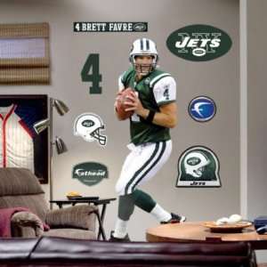  Brett Favre, New York Jets   FatHead Life Size Graphic 