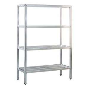  Aluminum Heavy Duty 4 Shelf Rack, 20Wx72Hx42L