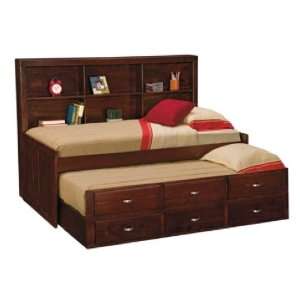  Varsity Merlot Twin Daybed with Trundle