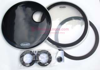 20 Evans EMAD Resonant, 20 EMAD2 Clear Bass DrumHeads  