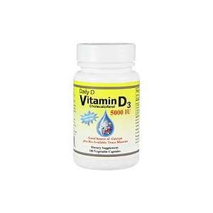  Vitamin D3 5000 IU   100 vcaps,(Coral Calcium) Health 