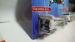 2010 Hot Wheels Mexico Convention VW Drag Bus & Dairy Delivery Set 