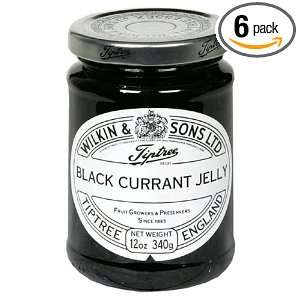 Tiptree Black Currant Jelly, 12 Ounce Jars (Pack of 6)  