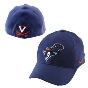 Nike Virginia Cavaliers Navy Swoosh Flex Hat.  Sports 
