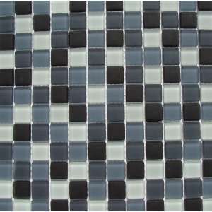   Mosaic Tile, 1 by 1 Inch Tile on a 12 by 12 Inch Mosaic Mesh, Shadow