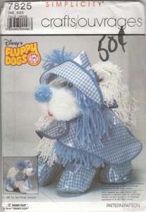 80s Uncut Disneys FLUPPY DOGS BRAVE FLUP Pattern~S 7825  