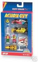 Action City Car Racing 10pc Play Set NEW  