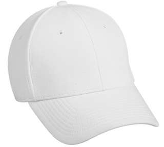 Officials/Referee Fitted Football Cap. White or Black/White Stripes 