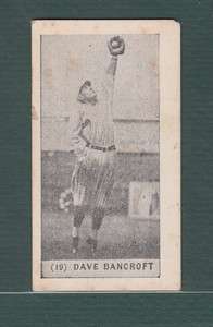   CREAM 1928 DAVE BANCROFT HOF PHILLIES F50 SKOOTER AD RARE CARD  