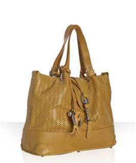 Chloe yellow perforated leather Kerala slouch tote   up to 