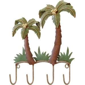 Hanging Hooks Key Rack Palm Tree   Regal Art #S908 