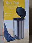 New Nine Stars 12 Gal Toe Tap Trash Can Stainless Steel