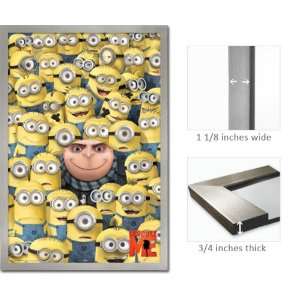  Silver Framed Despicable Me Poster Kids Movie Minors Fr 