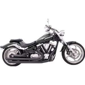  Exhaust   Patriot Motorcycle Exhaust System Black For Yamaha V 