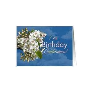   Birthday Party Invitation White Flower Blossoms Card Toys & Games