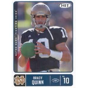  Sage HIT 10 Brady Quinn   Cleveland Browns RC ( Notre Dame QB ) NFL 